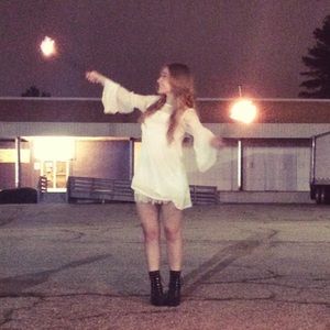 Mini Dress with Bell Sleeves